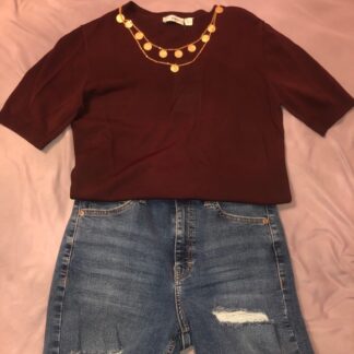 Zara Short Sleeve Sweater