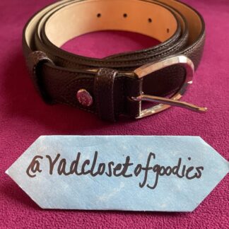 Longchamp Brown Cowhide Leather Belt